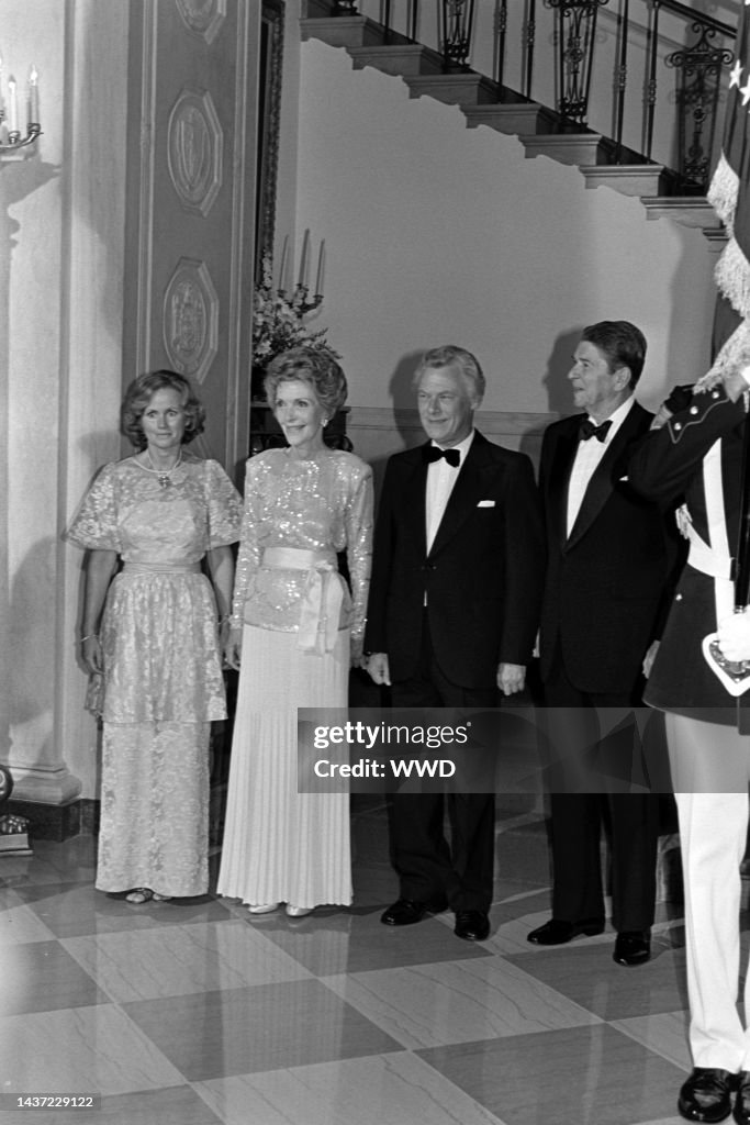 White House State Dinner for Prime Minister Poul Schluter of Denmark