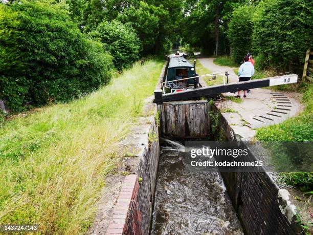 Grand Union Canal at Hatton Locks Warwickshire England UK (1437247143 ...