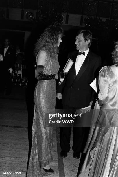 Diandra Luker and guest attend an event at Lincoln Center in New York City on June 5, 1986.