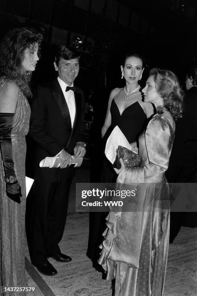 Diandra Luker , Carolyne Roehm , and guests attend an event at Lincoln Center in New York City on June 5, 1986.