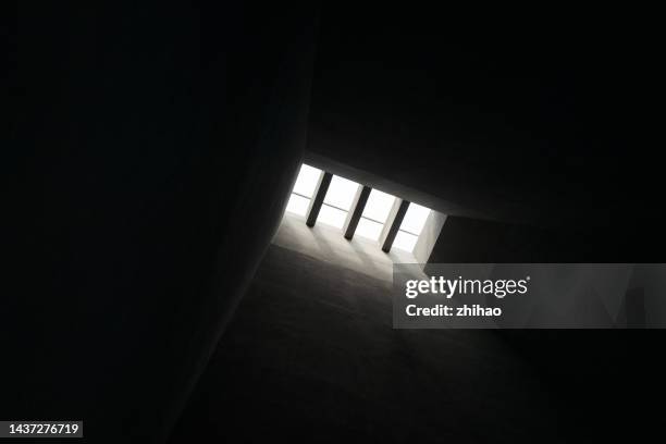 skylight in concrete building - prison stock pictures, royalty-free photos & images