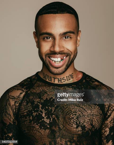 Rapper/musician Vic Mensa are photographed for L'Officiel Australia on August 25, 2022 in Los Angeles, California.