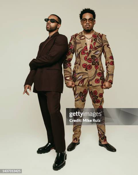 Rappers/musicians Vic Mensa and Chance the Rapper are photographed for L'Officiel Australia on August 25, 2022 in Los Angeles, California.