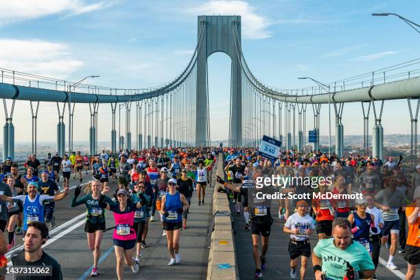 The 2021 TCS New York City Marathon is held on November 7, 2021. The course goes through all five boroughs of New York City, starting in Staten...
