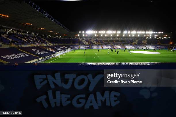 General view of St Andrews before the Sky Bet Championship between Birmingham City and Queens Park Rangers at St Andrews on October 28, 2022 in...