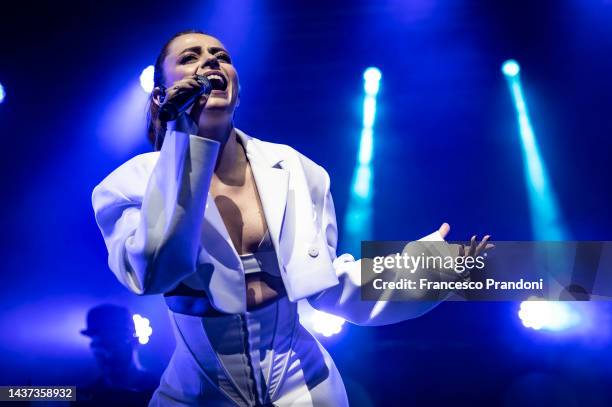 Annalisa performs at Fabrique Club on October 28, 2022 in Milan, Italy.