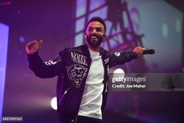 Craig David performs on stage during the KISS Haunted House Party 2022 at the OVO Arena Wembley on October 28, 2022 in London, England.