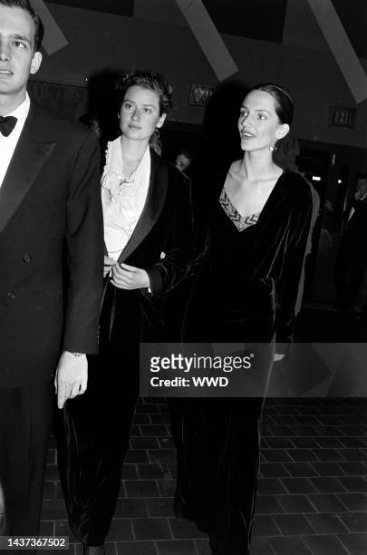 Isabelle Townsend and guest attend an event at Pier 92 in New York City on October 20, 1988.