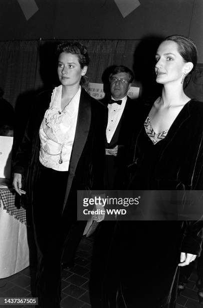 Isabelle Townsend and guests attend an event at Pier 92 in New York City on October 20, 1988.