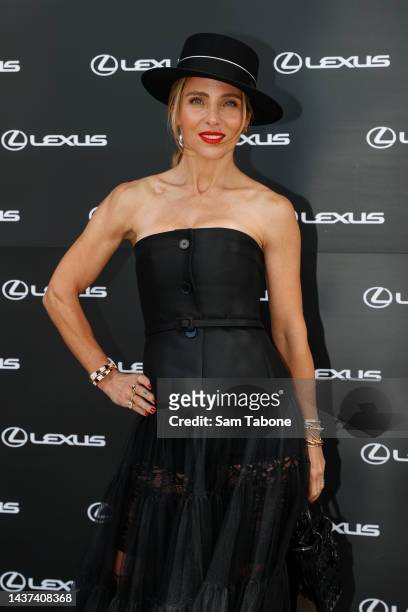 Elsa Pataky attends Victoria Derby Day at Flemington Racecourse on October 29, 2022 in Melbourne, Australia.
