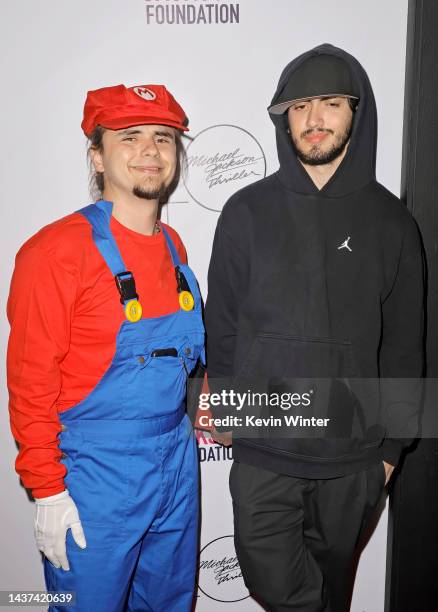 Prince Michael Jackson and Bigi Jackson attend the Annual THRILLER NIGHT Halloween Party, hosted by Prince Michael Jackson, at Jackson Family Home on...