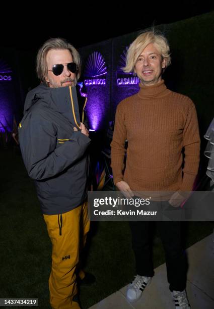 David Spade and Kyle Dunnigan attend the Casamigos Halloween Party Returns in Beverly Hills on October 28, 2022 in Beverly Hills, California.