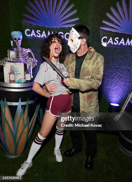 Cara Santana and Shannon Leto attend the Casamigos Halloween Party Returns in Beverly Hills on October 28, 2022 in Beverly Hills, California.