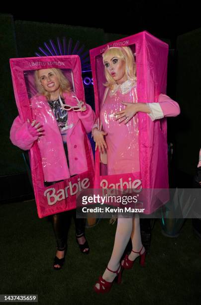 Rebel Wilson and Carly Steel attend the Casamigos Halloween Party Returns in Beverly Hills on October 28, 2022 in Beverly Hills, California.