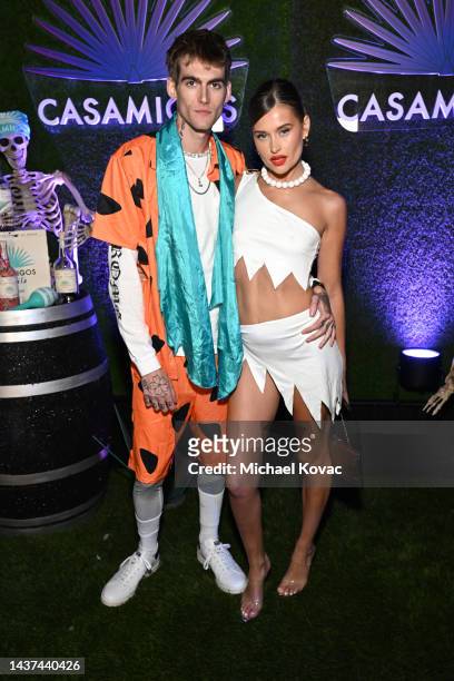 Presley Gerber and Lexi Wood attend the Casamigos Halloween Party Returns in Beverly Hills on October 28, 2022 in Beverly Hills, California.
