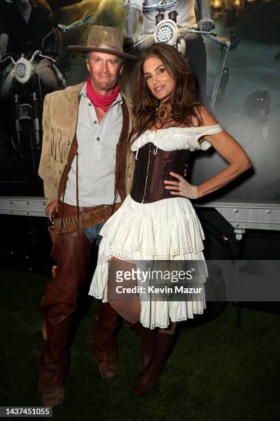 Rande Gerber and Cindy Crawford attend the Casamigos Halloween Party Returns in Beverly Hills on October 28, 2022 in Beverly Hills, California.