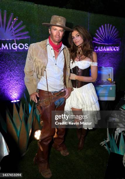 Rande Gerber and Cindy Crawford attend the Casamigos Halloween Party Returns in Beverly Hills on October 28, 2022 in Beverly Hills, California.