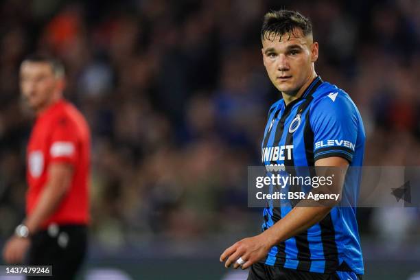Ferran Jutgla of Club Brugge KV looks on during the Group B - UEFA Champions League match between Club Brugge KV and FC Porto at the Jan...