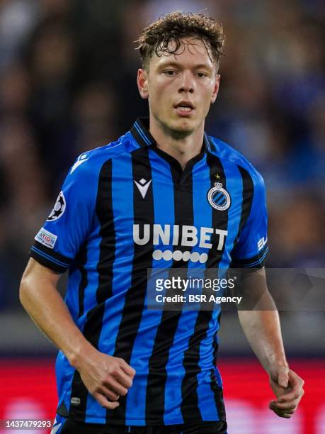 Andreas Skov Olsen of Club Brugge KV looks on during the Group B - UEFA Champions League match between Club Brugge KV and FC Porto at the Jan...
