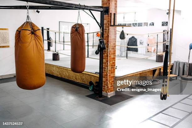 boxing club - boxing ring empty stock pictures, royalty-free photos & images