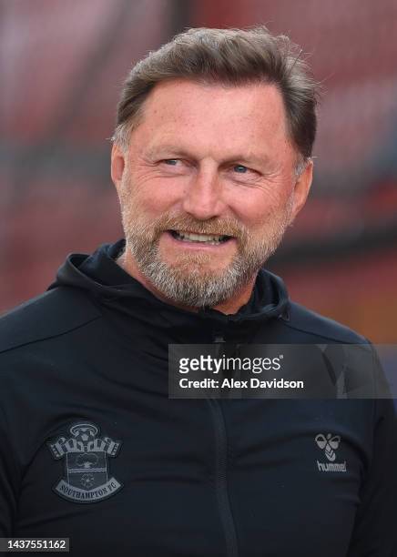 Ralph Hasenhuttl, Manager of Southampton looks on ahead of the Premier League match between Crystal Palace and Southampton FC at Selhurst Park on...