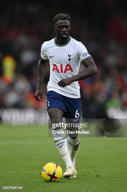 Davinson Sanchez of Tottenham Hotspur controls the ball during the Premier League match between AFC Bournemouth and Tottenham Hotspur at Vitality...