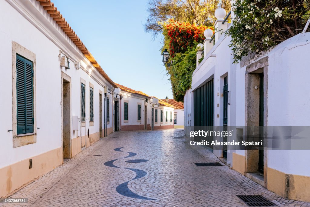 Street in Cascais town, Portugal
