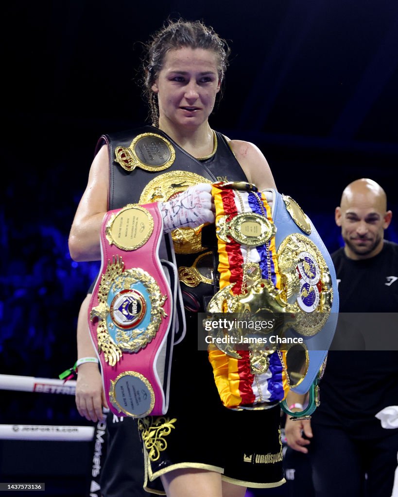 Katie Taylor Collects Their Title Belts After Defeating Karen News katie-taylor-collects-their-title-belts-after-defeating-karen-news