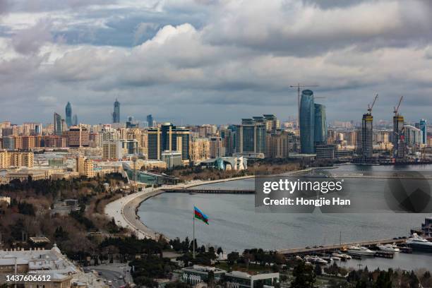 urban architecture in baku, azerbaijan. - baku stock pictures, royalty-free photos & images