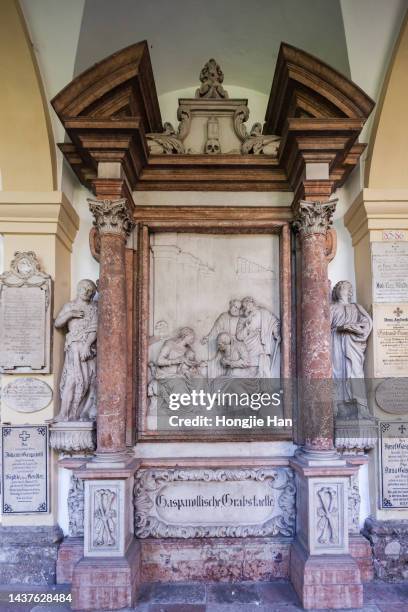 interior structure and decoration of salzburg cathedral, austria. - domplatz salzburg stock pictures, royalty-free photos & images