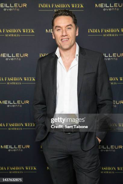 Anthony Koutoufides attends India Fashion Week Australia at Marvel Stadium on October 30, 2022 in Melbourne, Australia.