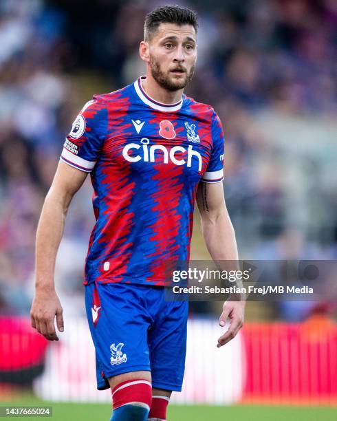 Joel Ward of Crystal Palace during the Premier League match between Crystal Palace and Southampton FC at Selhurst Park on October 29, 2022 in London,...