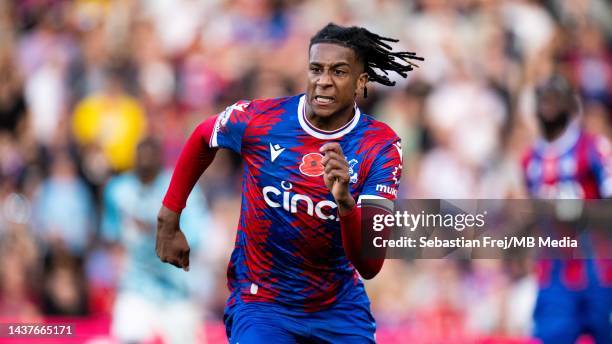 Michael Olise of Crystal Palace during the Premier League match between Crystal Palace and Southampton FC at Selhurst Park on October 29, 2022 in...