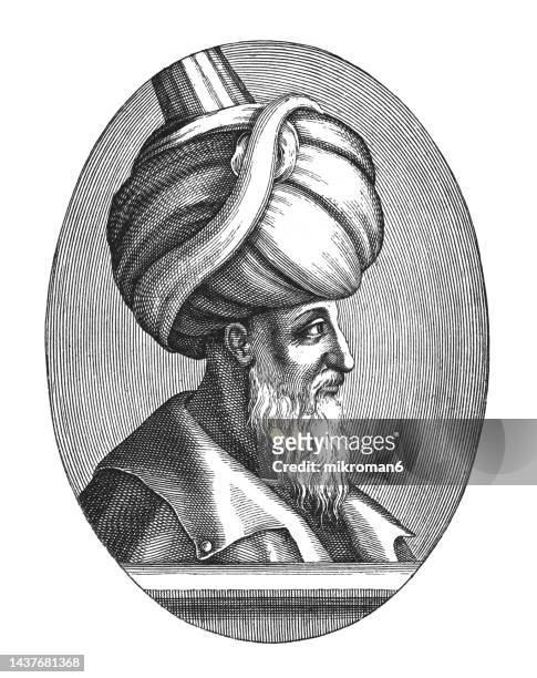 portrait of suleiman i, suleiman the magnificent - tenth and longest-reigning sultan of the ottoman empire from 1520 until his death in 1566 - suleyman the magnificent bildbanksfoton och bilder