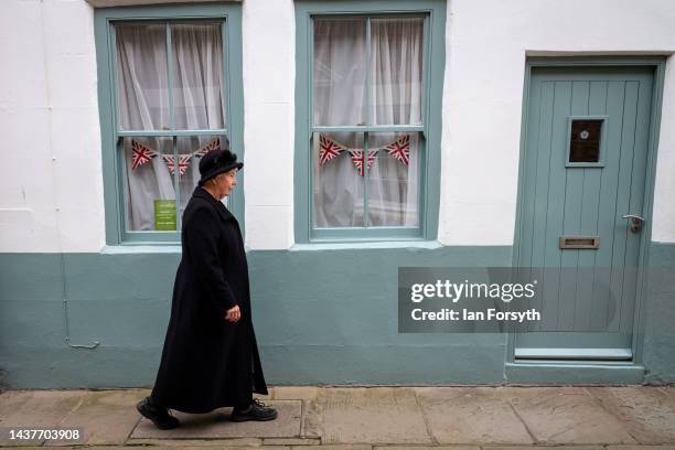 People attend Whitby Goth Weekend on October 30, 2022 in Whitby, England. The Whitby Goth weekend began in 1994 and takes place twice each year....