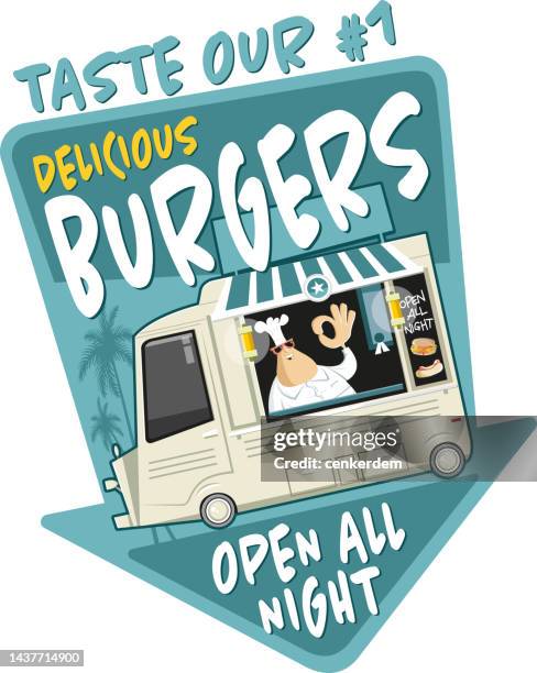 food truck shirt - food truck stock illustrations