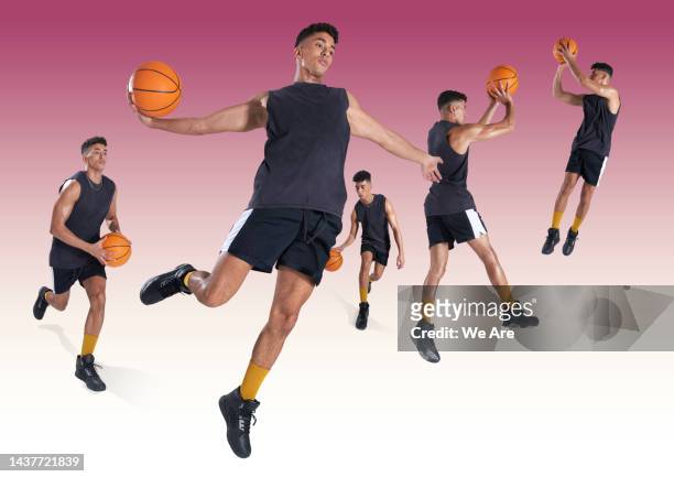 high performance basketball - running mate fotografías e imágenes de stock