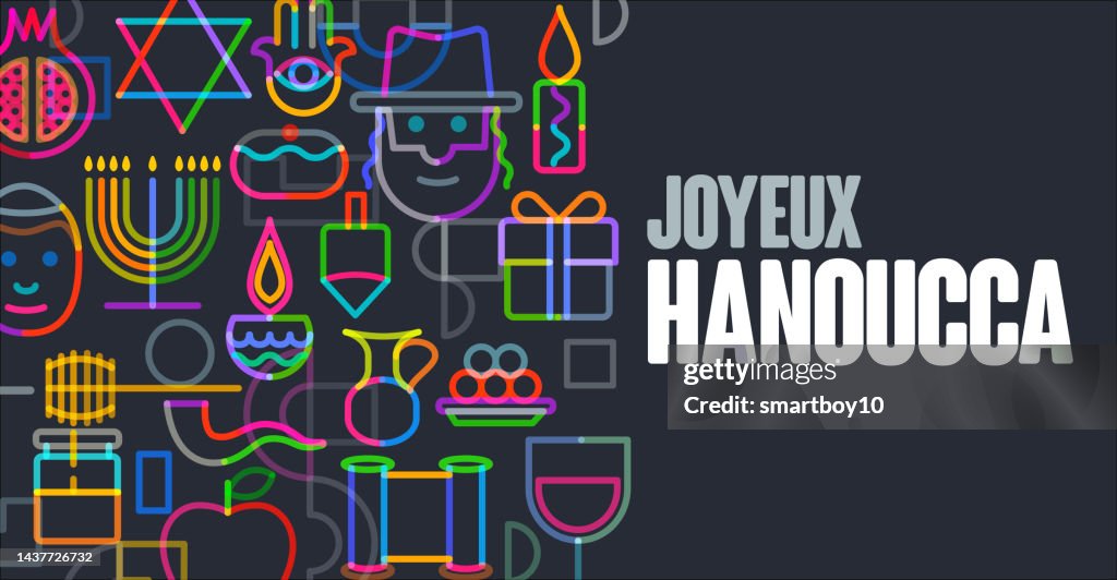 Happy Hanukkah (in French Joyeux Hanoucca)