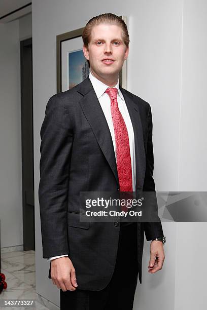Eric Trump poses at Trump Tower on May 3, 2012 in New York City.
