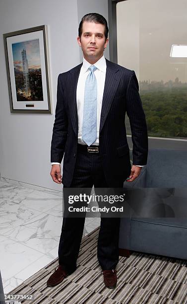 Donald Trump, Jr. Poses at Trump Tower on May 3, 2012 in New York City.