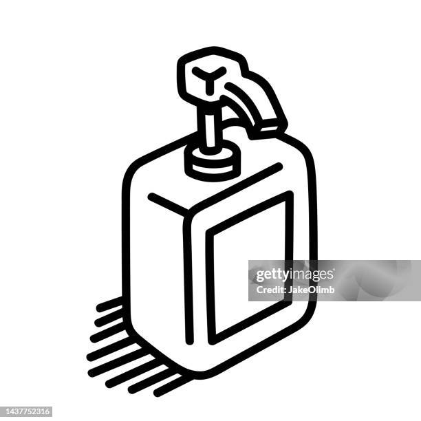 soap bottle doodle 5 - hand washing cartoon stock illustrations