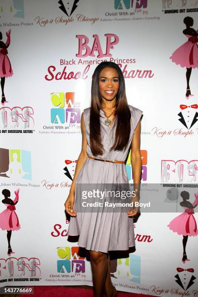 Singer Michelle Williams of Destiny's Child poses for photos during the BAP School Of Charm's Inaugural High Tea at the Charles Hayes Center in...