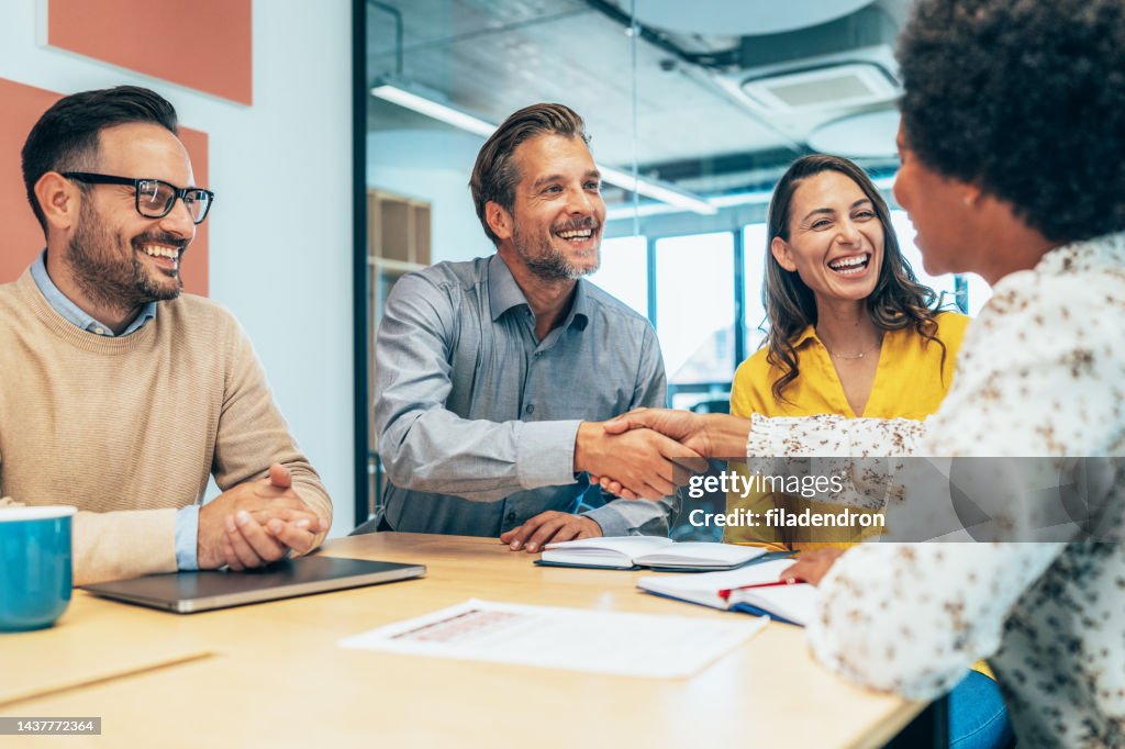 Handshake for Successful partnership