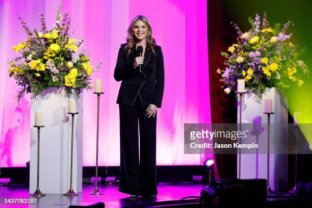 Jenna Bush Hager speaks onstage during Coal Miner's Daughter: A Celebration of the Life & Music of Loretta Lynn on October 30, 2022 in Nashville,...