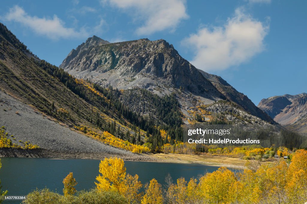 Fall colors at Lundy Lake, California