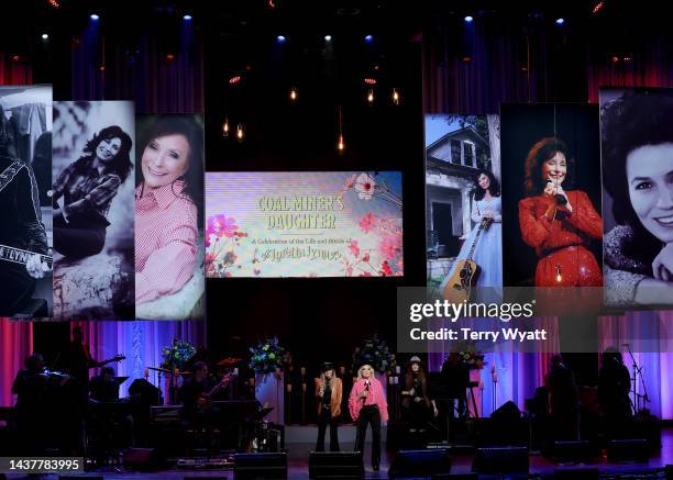 Presley Tanita Tucker, Tanya Tucker and Layla Tucker perform onstage for CMT Coal Miner's Daughter: A Celebration of the Life & Music of Loretta Lynn...