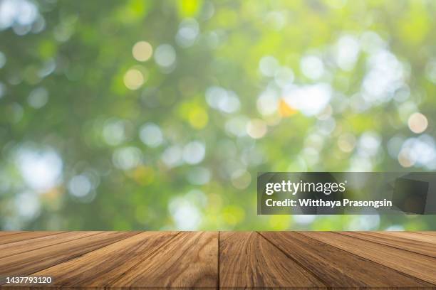 table, backgrounds, wood - material, woodland, - garden table stock pictures, royalty-free photos & images