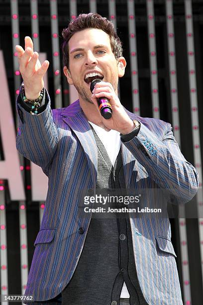 Chris Mann performs at NBC's "The Voice" Final 4 Artists Concert at 5 Towers Outdoor Concert Arena on May 3, 2012 in Universal City, California.