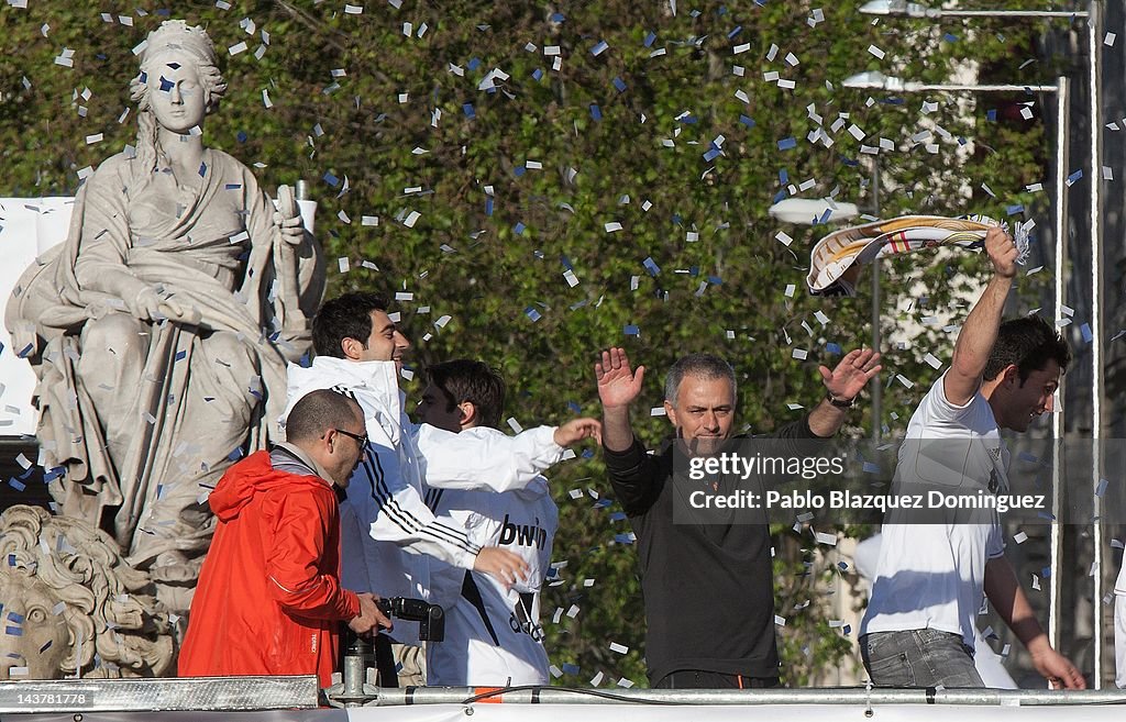 Real Madrid Celebrate Winning La Liga