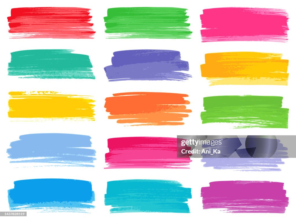 Color Strockes Set Of Strokes High-Res Vector Graphic - Getty Images
